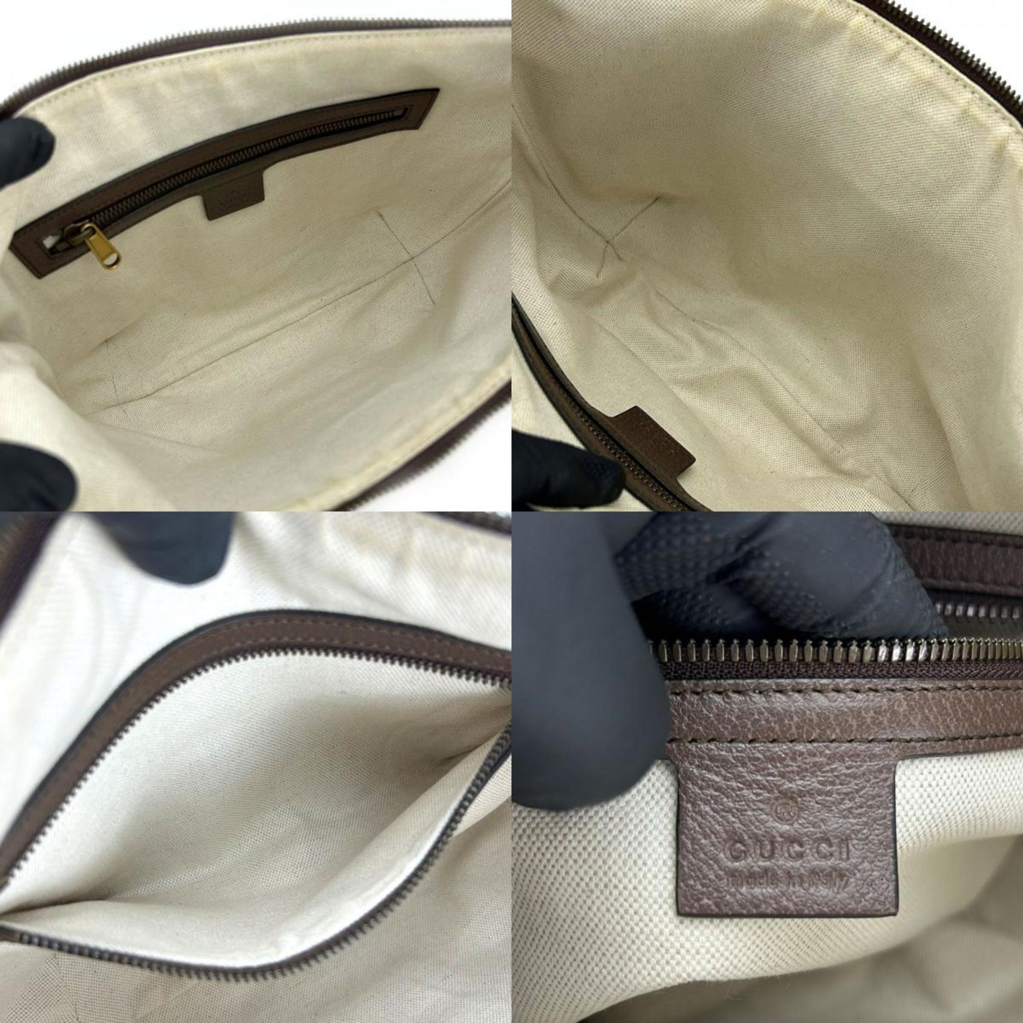 Gucci Shoulder Bag Offdia 598125 Sherry Line GG Supreme Canvas Brown Beige Women's Men's GUCCI