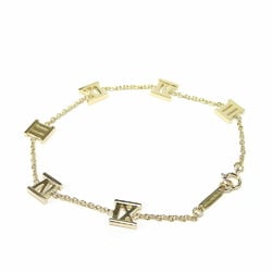 Tiffany Atlas Bracelet, K18YG, approx. 4.5g, yellow gold, for women, TIFFANY&Co.