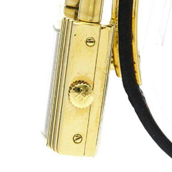 HERMES Kelly Watch Gold Plated Leather Quartz Ladies Watch  BF572207