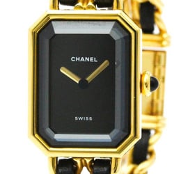 CHANEL Premiere Size M Gold Plated Quartz Ladies Watch H0001 BF572224