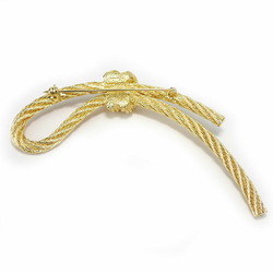 Christian Dior Brooch Metal Gold Plated GP Women's