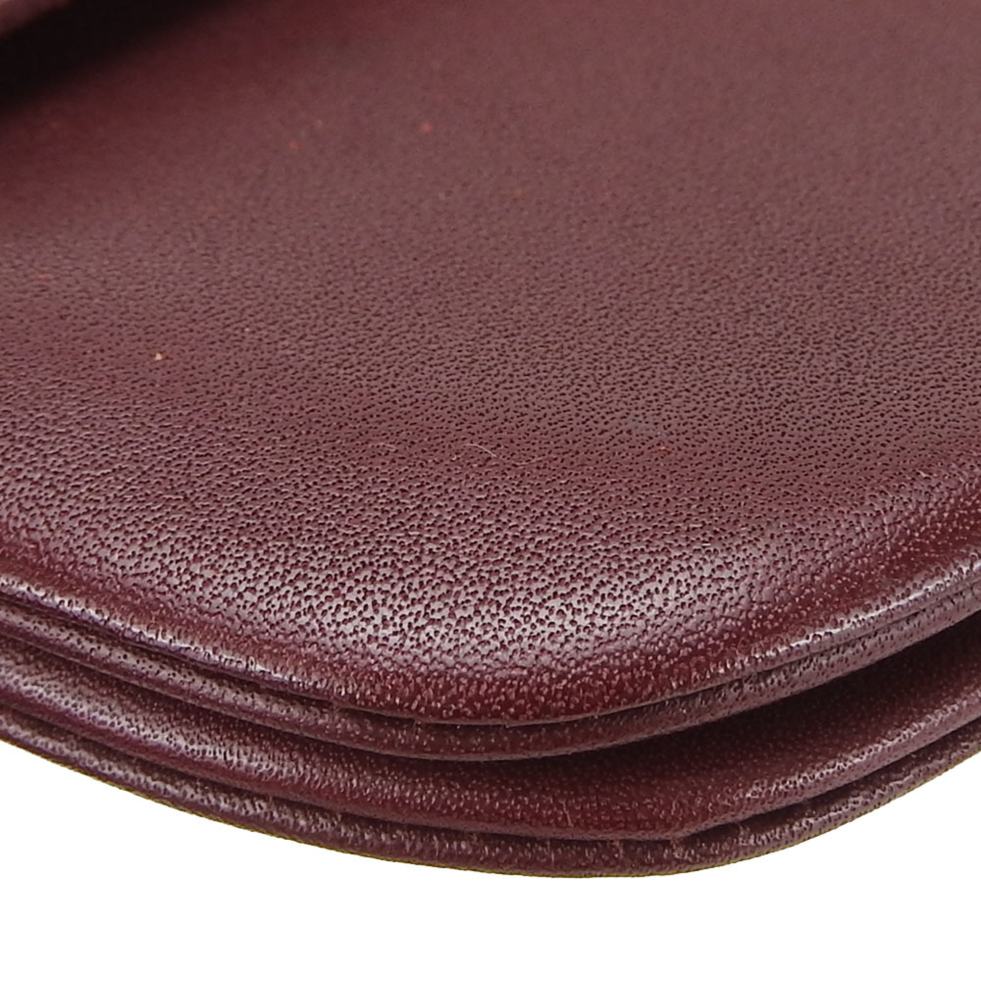 Cartier pouch must line leather bordeaux accessories de cartier ladies CARTIER