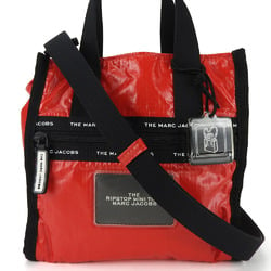 MARC JACOBS Tote Bag M0015300 THE RIPSTOP Nylon Red Black Shoulder Women's