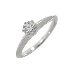 Tiffany & Co. Solitaire Diamond 0.34ct H IF EX Ring Pt Platinum