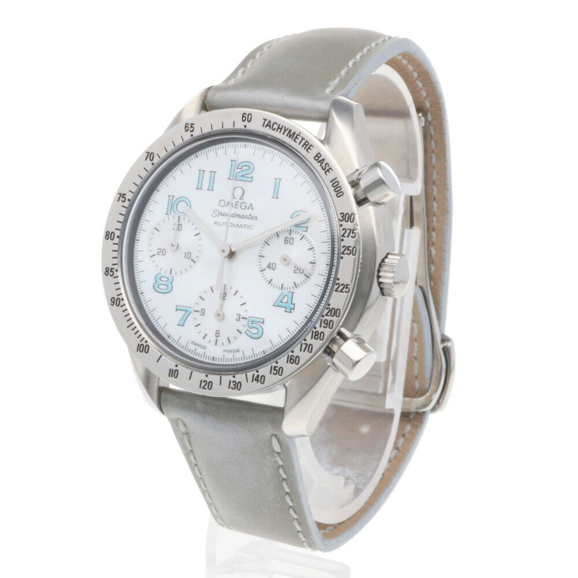 OMEGA Speedmaster Watch Stainless Steel 38027153 Automatic Women's White Shell