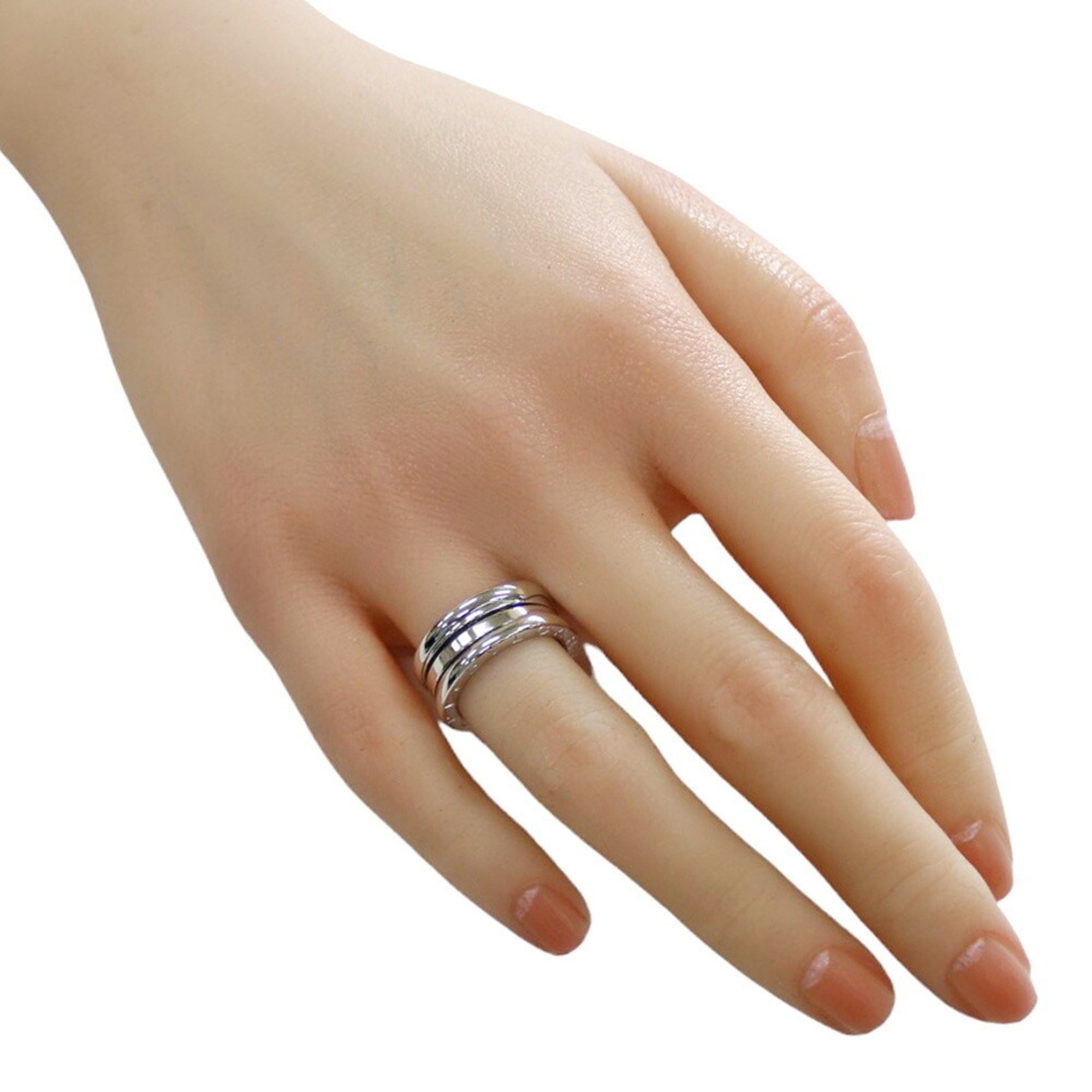 BVLGARI B-zero.1 B-Zero One 3-Band Ring, Size 8, 18K Gold, Women's,