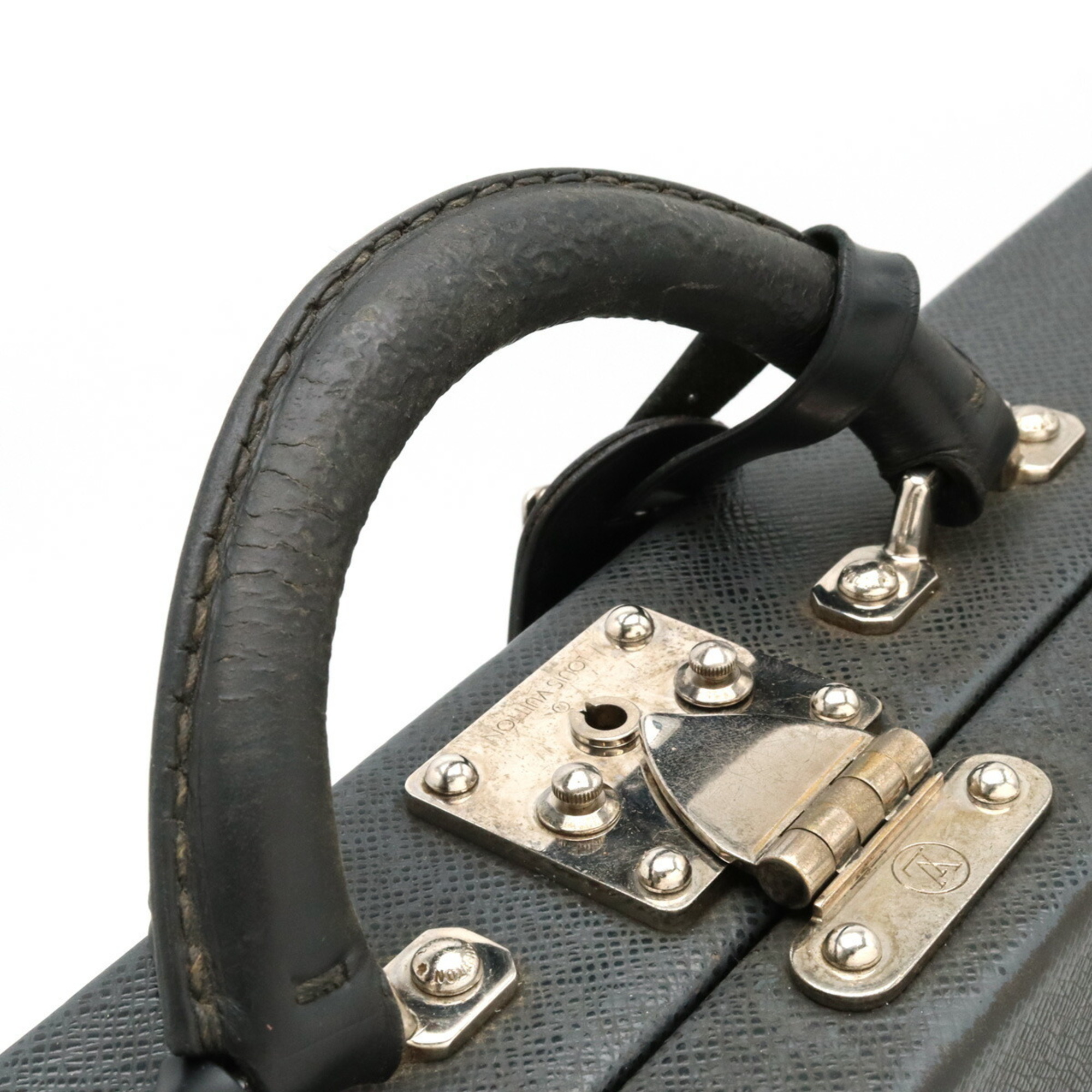 LOUIS VUITTON Louis Vuitton Taiga Diplomat Bag Attache Case Trunk Ardoise Black M30012