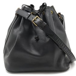 LOUIS VUITTON Louis Vuitton Epi Petit Noe Shoulder Bag Soft Leather Noir Black M44102