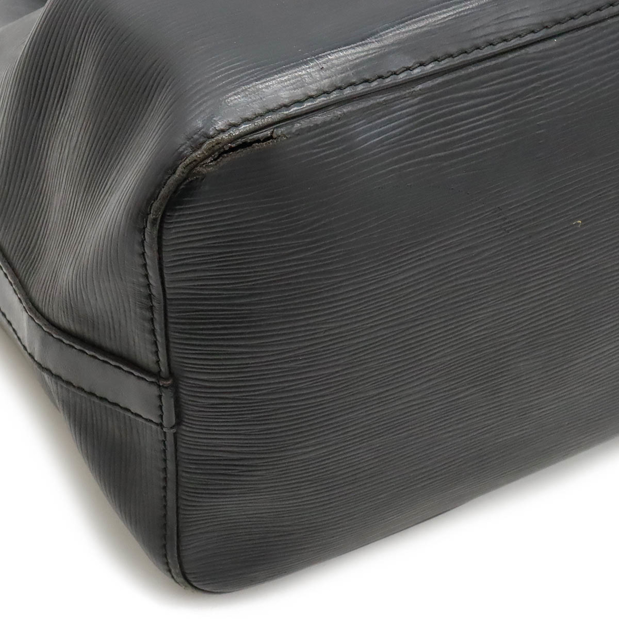 LOUIS VUITTON Louis Vuitton Epi Petit Noe Shoulder Bag Soft Leather Noir Black M44102