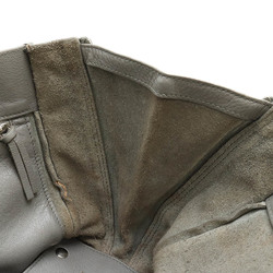 BALENCIAGA Paper A6 Zip Around Handbag Shoulder Bag Leather Grey 370926