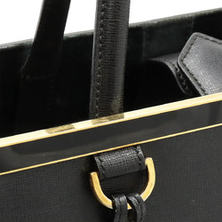 FENDI 2JOURS Toujours Handbag Shoulder Bag Leather Black 8BH250