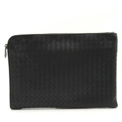 BOTTEGA VENETA Bottega Veneta Intrecciato Clutch Bag Second Leather Black 224052