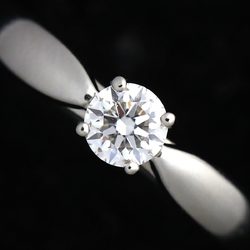 Tiffany & Co. Harmony Diamond 0.22ct E VVS2 3EX Ring Pt Platinum