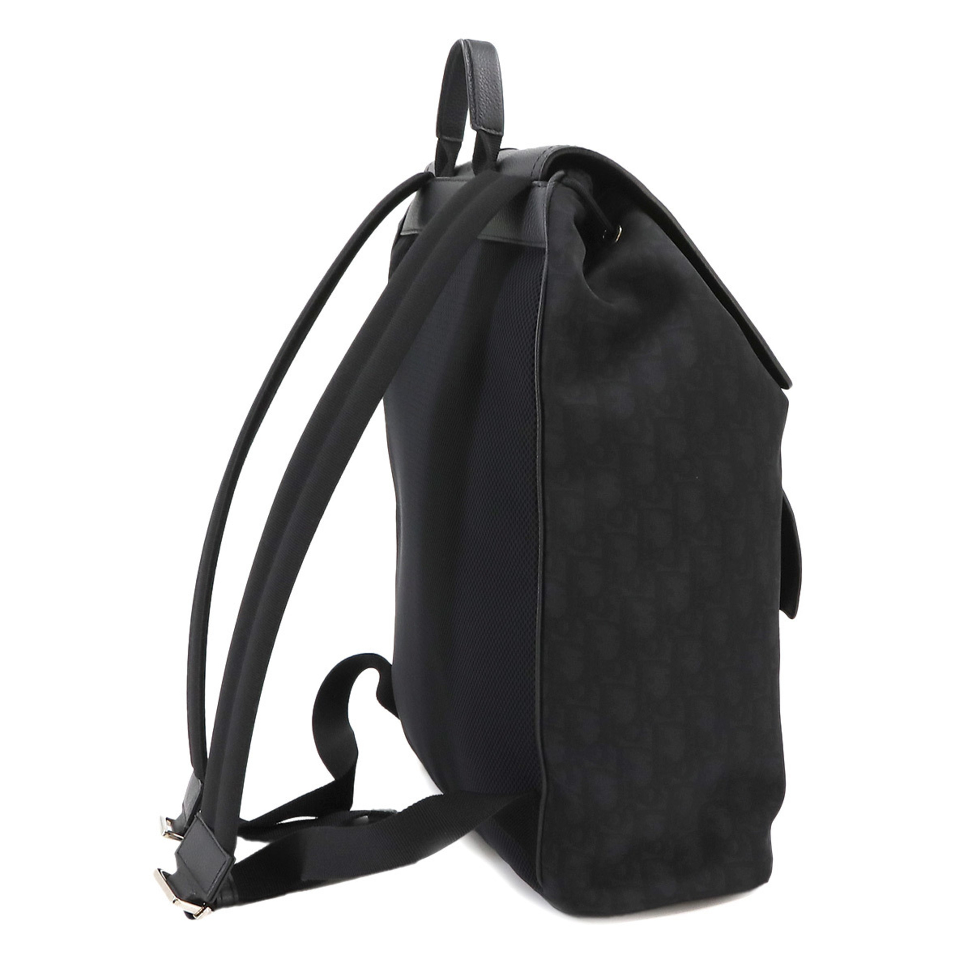 Christian Dior Motion Backpack Nylon Leather Black Grey 1MOBA062YPN