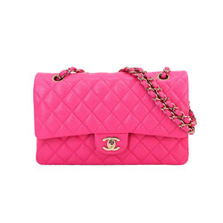 CHANEL Matelasse 25 Chain Shoulder Bag Caviar Skin Leather Pink A01112 Gold Hardware