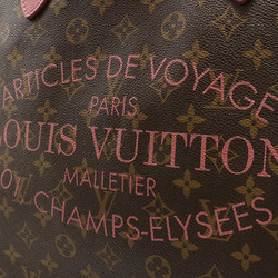 LOUIS VUITTON Louis Vuitton Monogram Ikat Flower Neverfull GM Tote Bag Shoulder Rose Velours M40939
