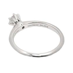 Tiffany & Co. Solitaire Diamond 0.23ct H IF 3EX Ring Pt Platinum