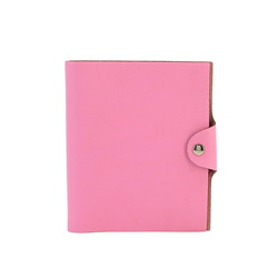 Hermes Ulysse PM Notebook Cover Togo Pink □N Stamp Silver Metal Fittings