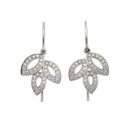 Harry Winston Lily Cluster Diamond Earrings Pt Platinum Pierced
