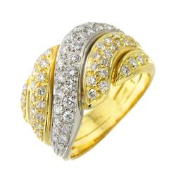 Leo Pizzo Ring Diamond 1.20ct K18 YG Yellow Gold 750