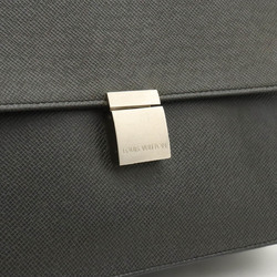 LOUIS VUITTON Taiga Selenga Second Bag Clutch Leather Ardoise Black M30782