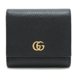 GUCCI GG Marmont Petit Bi-fold Wallet Leather Black 598587