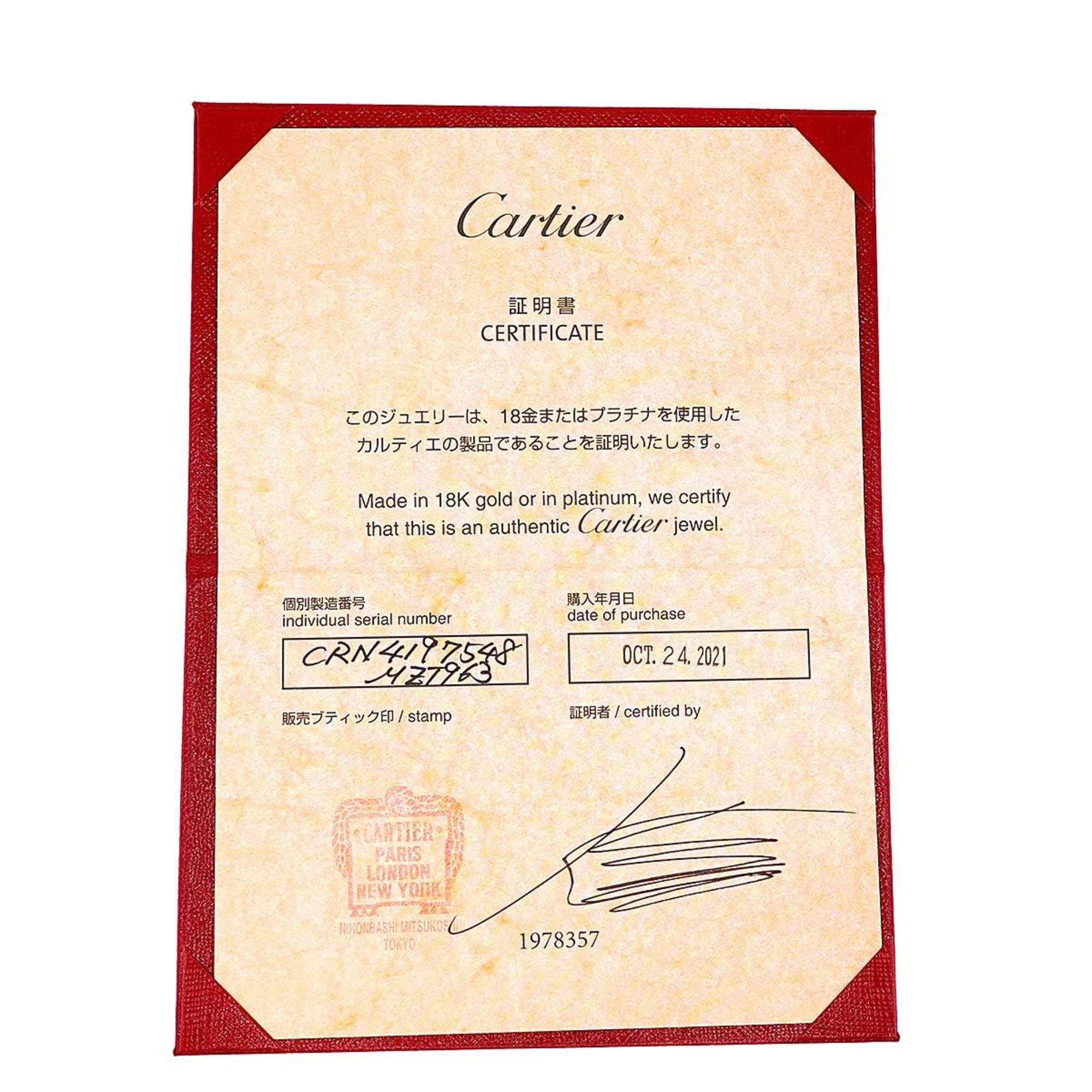 Cartier Ballerina Diamond 0.23ct F VS1 3EX #48 Ring Pt Platinum Ballerine