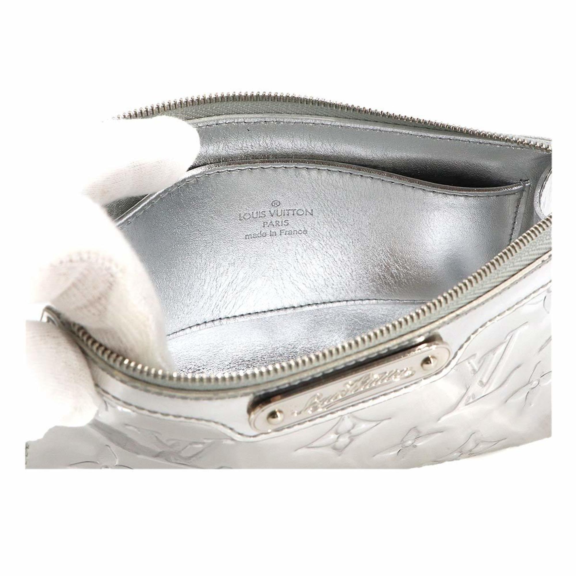 Louis Vuitton LOUIS VUITTON Monogram Miroir Trousse Costmetic Pouch Leather Argent M95603 Silver Hardware Mirroire