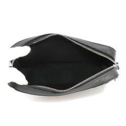 FENDI Shoulder Bag Leather Black 7M0286