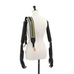Christian Dior Shoulder strap Canvas Leather Green Black S5840CBTE Gold hardware