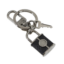 LOUIS VUITTON Monogram Eclipse Portocle LV Lock Key Holder Bag Charm Black Grey M00967 &
