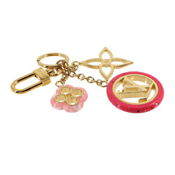 LOUIS VUITTON Bag Charm Colorline Monogram Key Holder Gold Pink M64525 and