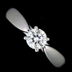Tiffany & Co. Harmony Diamond 0.19ct H VVS2 3EX Ring Pt Platinum