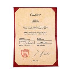 Cartier Solitaire Diamond 0.20ct E VVS1 EX #50 Ring K18 PG Pink Gold 750