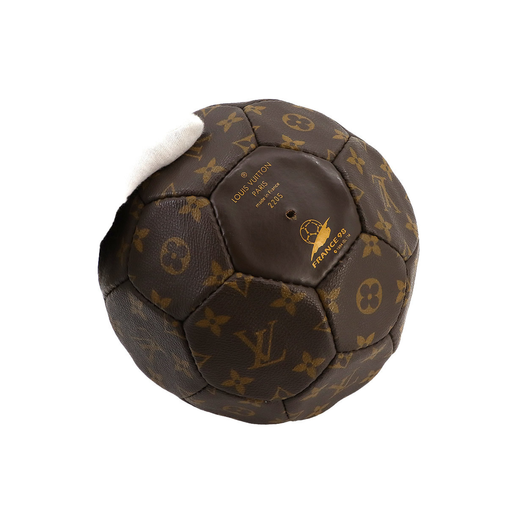 Louis Vuitton LOUIS VUITTON Monogram Soccer Ball France World Cup Commemorative Limited Edition M99054