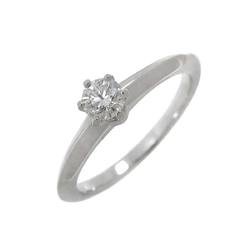 Tiffany & Co. Solitaire Diamond 0.26ct H VS2 3EX Ring Pt Platinum