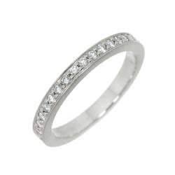Tiffany & Co. Novo Ring Half Diamond Pt Platinum Eternity