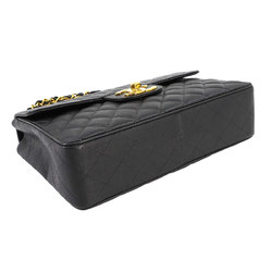 CHANEL Matelasse 30 Chain Shoulder Bag Caviar Skin Leather Black A04412 Gold Hardware