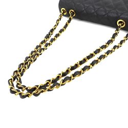 CHANEL Matelasse 30 Chain Shoulder Bag Caviar Skin Leather Black A04412 Gold Hardware