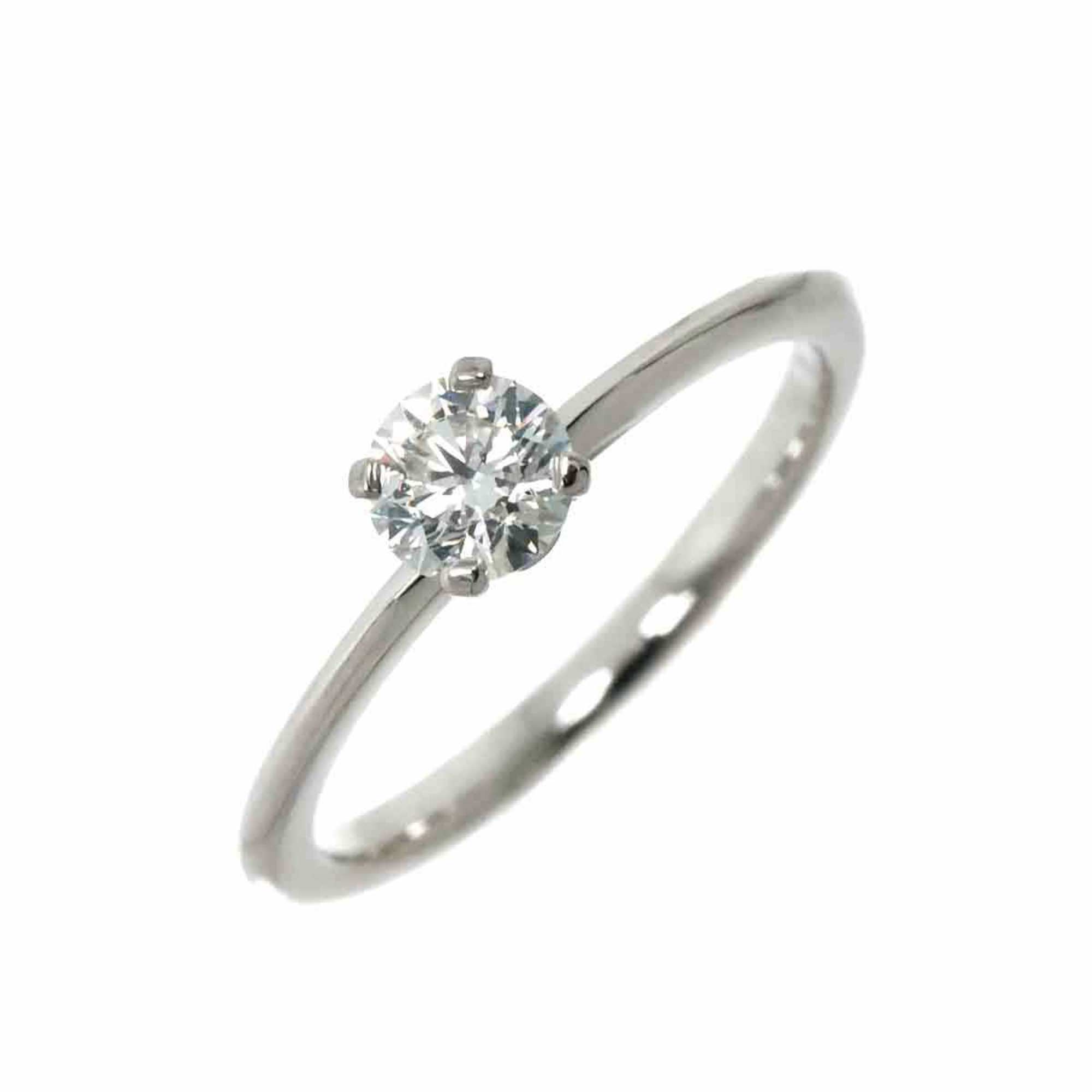 Tiffany & Co. T True Diamond 0.33ct F VS1 3EX Ring Pt Platinum
