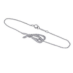 Tiffany & Co. Bracelet for Women 750WG Diamond Bow Ribbon White Gold Polished
