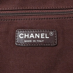 CHANEL Bag Boy Chanel Women's Tote Suede Black Chain