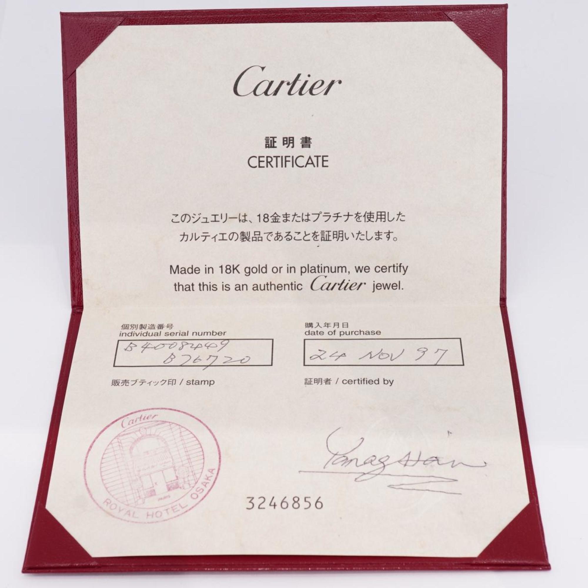 Cartier Ring Ellipse K18WG White Gold Men's Women's