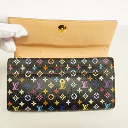 Louis Vuitton Long Wallet Monogram Multicolor Portefeuille Sarah M93533 Noir Ladies