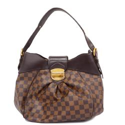 Louis Vuitton Shoulder Bag Damier Sistine MM N41541 Ebene Ladies