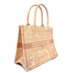 Christian Dior Tote Bag Canvas Pink White Women's