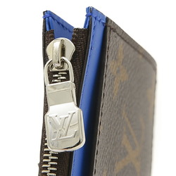 Louis Vuitton Monogram Macassar Coin Card Holder Business Holder/Card Case Blue Wallet M82911