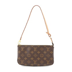 Louis Vuitton LOUIS VUITTON Monogram Pochette Accessoires Hand Bag Brown M40712 Gold Hardware