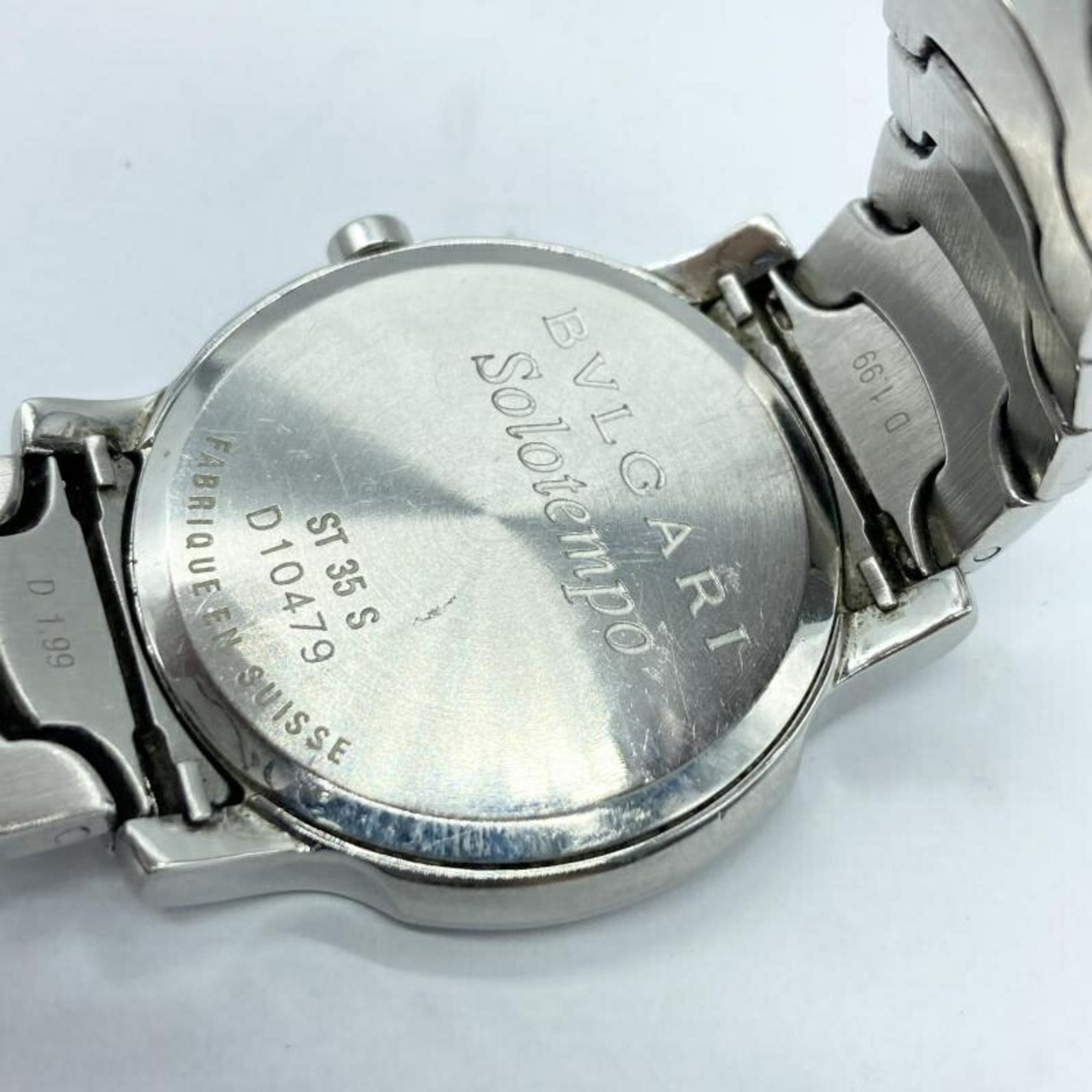 BVLGARI ST35S Solotempo Date Wristwatch Quartz Bvlgari