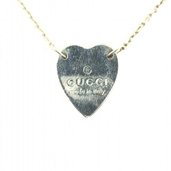 GUCCI Heart Plate Silver Necklace Gucci